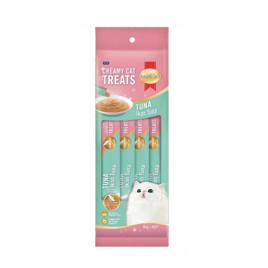 Smartheart Ton Balıklı Sıvı Krema Kedi Ödülü 4X15 GR | SRC: Barcode: 8850477018785